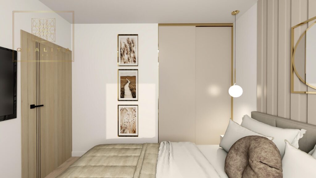 Qualita_Interno_Projekt nowoczesnej sypialni 2022 aranżacje inspiracje
