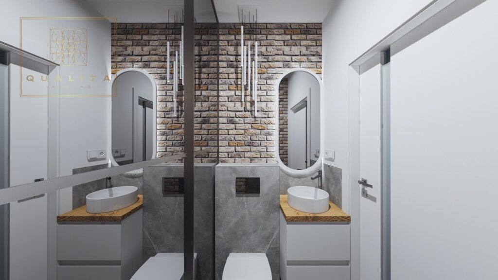 Qualita_Interno_nowoczesny projekt małej łazienki 2m2 aranżacje 2022