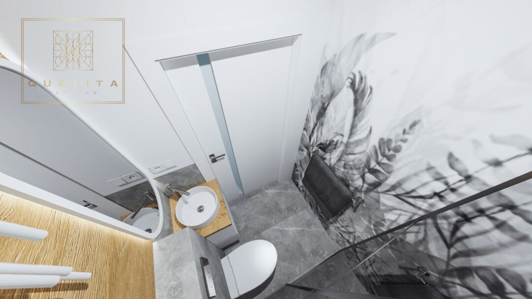 Qualita_Interno_projekty małych łazienek toalet 2022