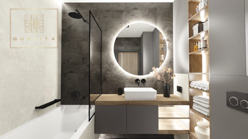 Qualita_Interno_Nowoczesna minimalistyczna łazienka projekt aranżacja inspiracje