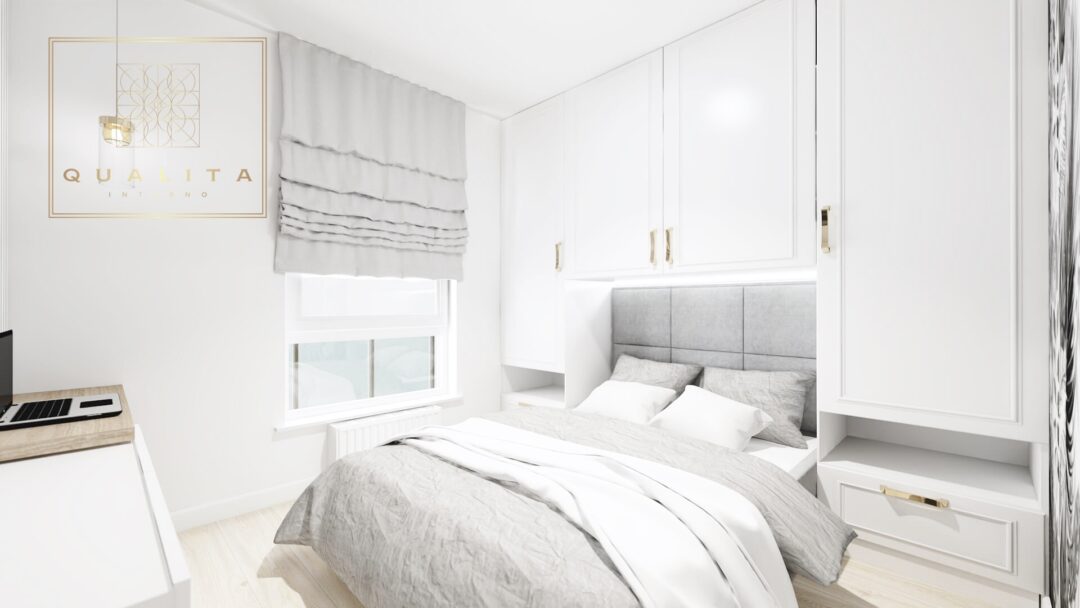 Qualita Interno nowoczesny projekt małego mieszkania - projektant online