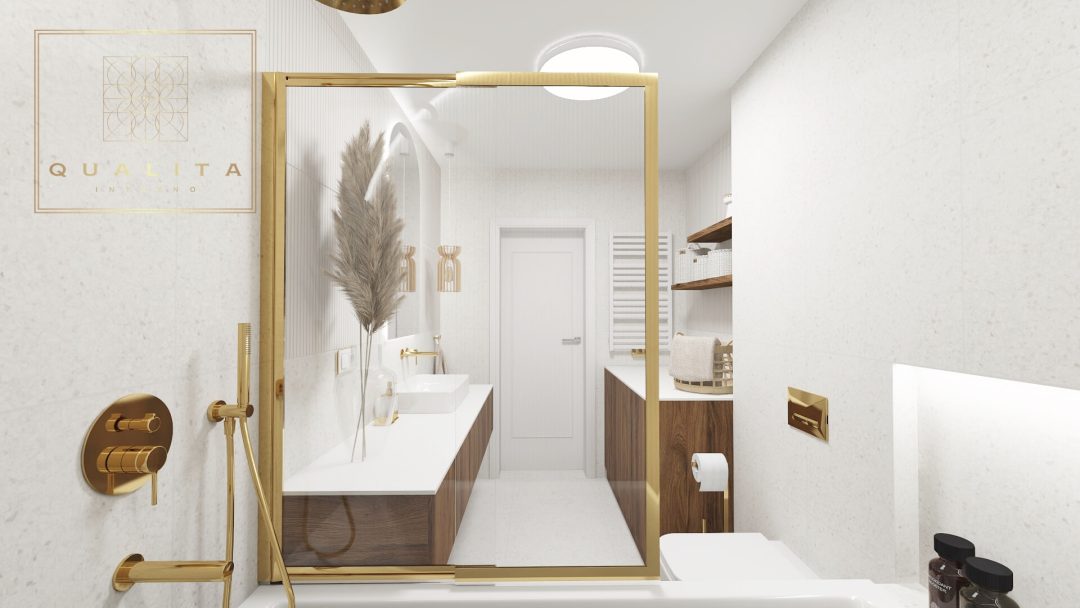 Qualita Interno Nowoczesna łazienka z łukami projektowanie łazienek online 2