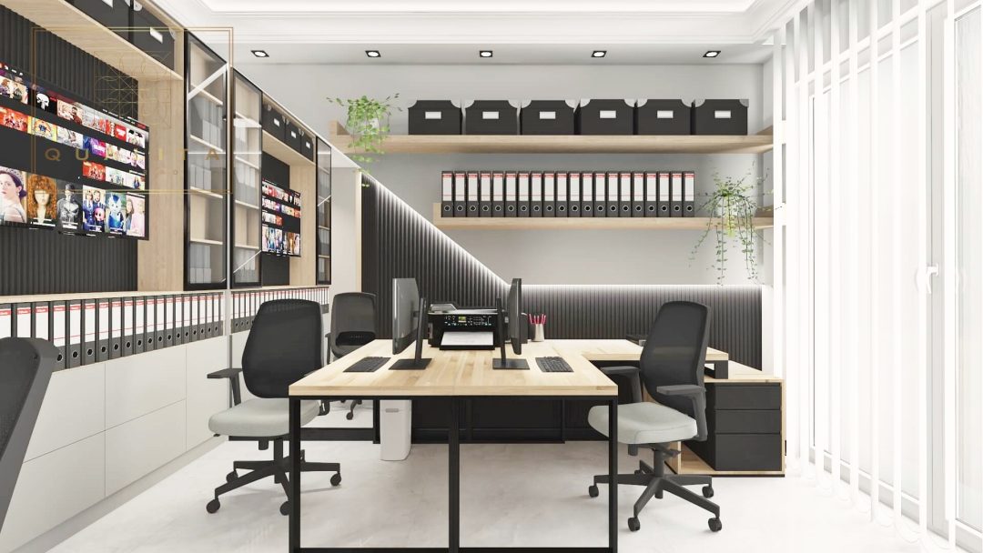 Qualita Interno Projekty i aranżacje nowoczesnego biura w domu
